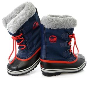 Sorel Kids Blue and Black Snow Boots